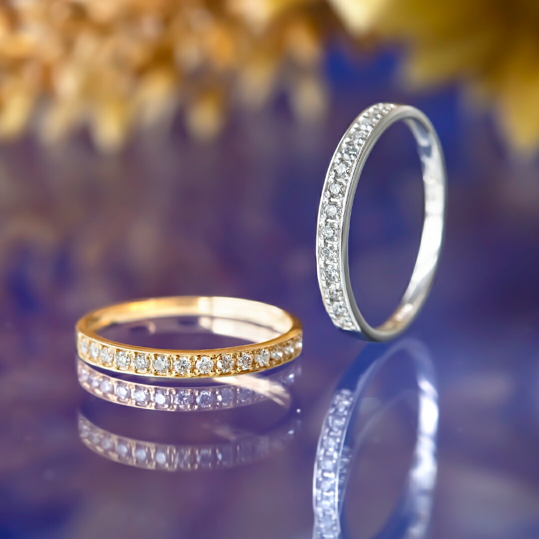 リング K18イエローゴールド プラチナ ダイヤモンド アクセサリーPePe