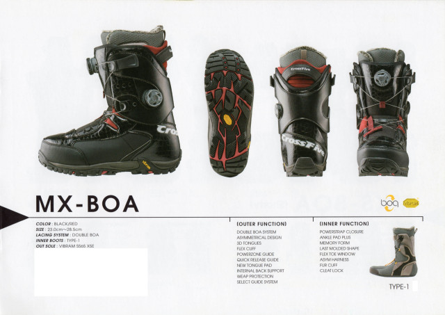 クロスファイブ（X5）スノーボード・ブーツ | 横浜スノーボード