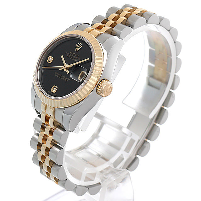 179173 2BR オニキス ROLEX（ロレックス） デイトジャスト 2Pダイヤ