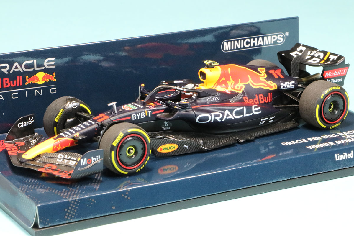 ミニチャンプス 1/43 レッドブル RB18 モナコGP 2022 S.ペレス