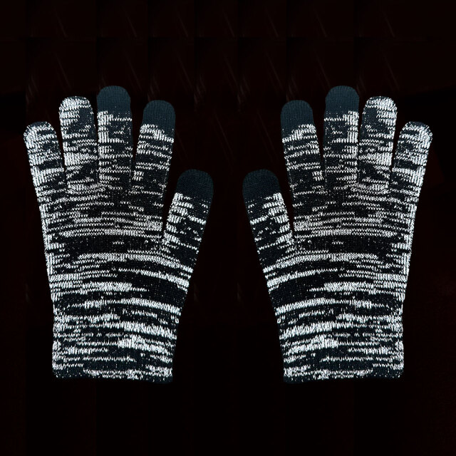 全面反射 手袋（ブラック）【サンエス通販】