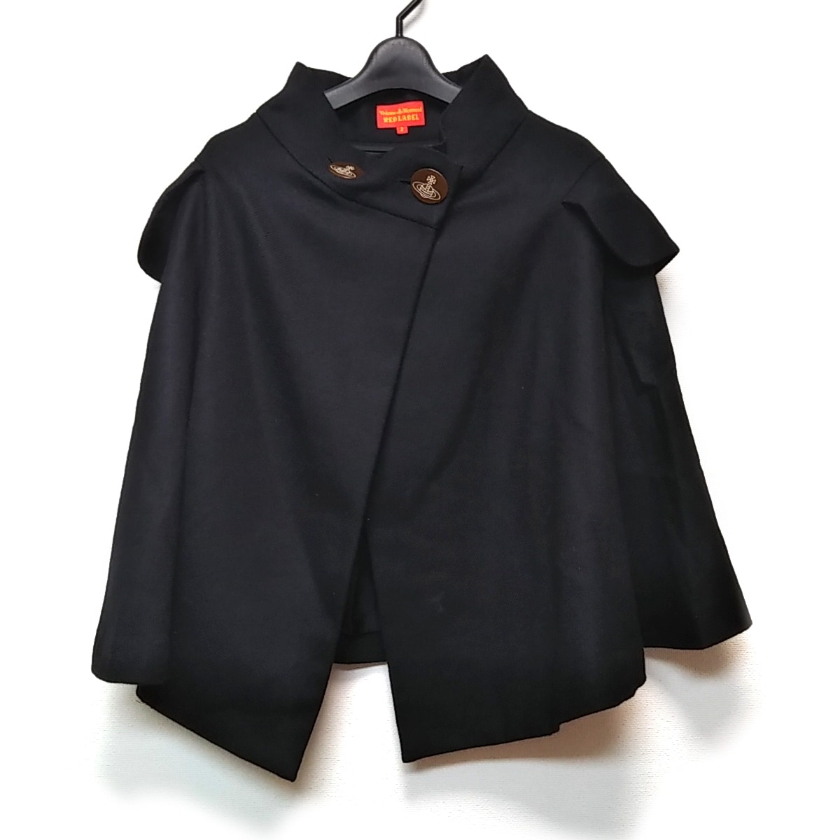 ヴィヴィアンウエストウッドレッドレーベル/ポンチョ/黒/サイズ：2の