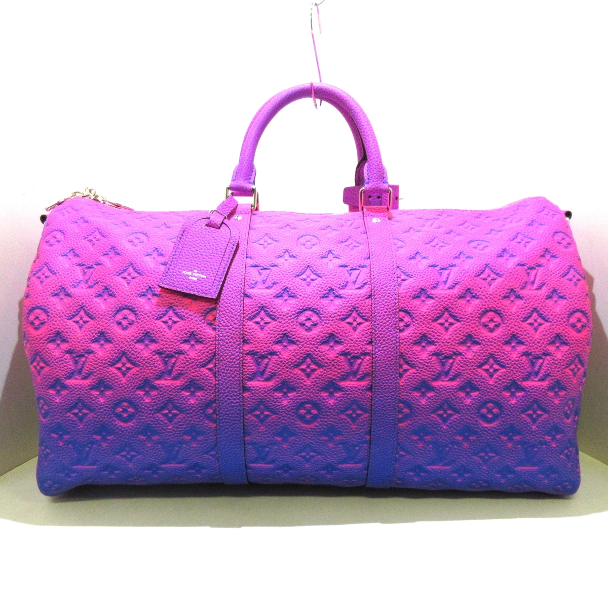 ルイヴィトン/ボストンバッグ/キーポル50/ブルーローズ/トリヨンレザー