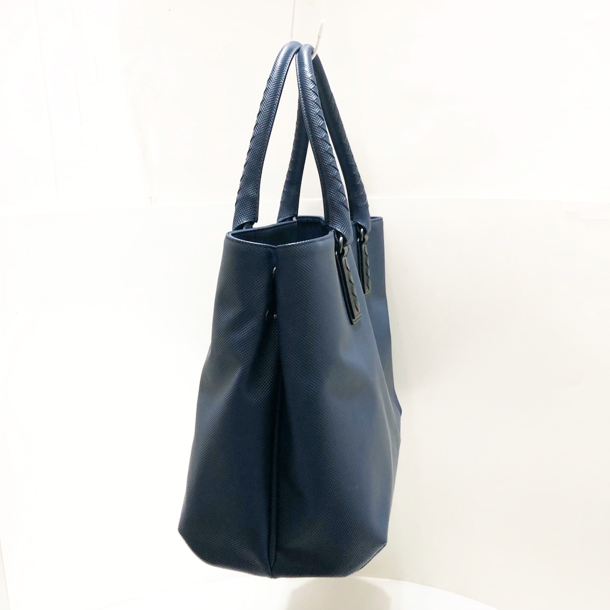 ボッテガヴェネタ/トートバッグ/マルコポーロ/ブルー×黒/PVC(塩化