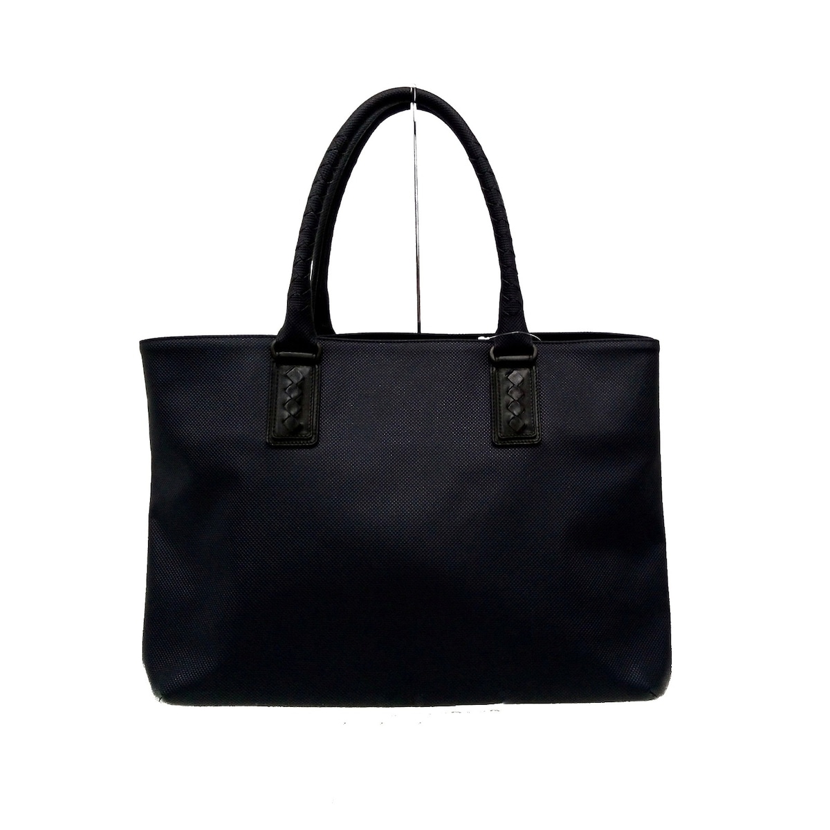 ボッテガヴェネタ/トートバッグ/マルコポーロ/ダークネイビー×黒/PVC