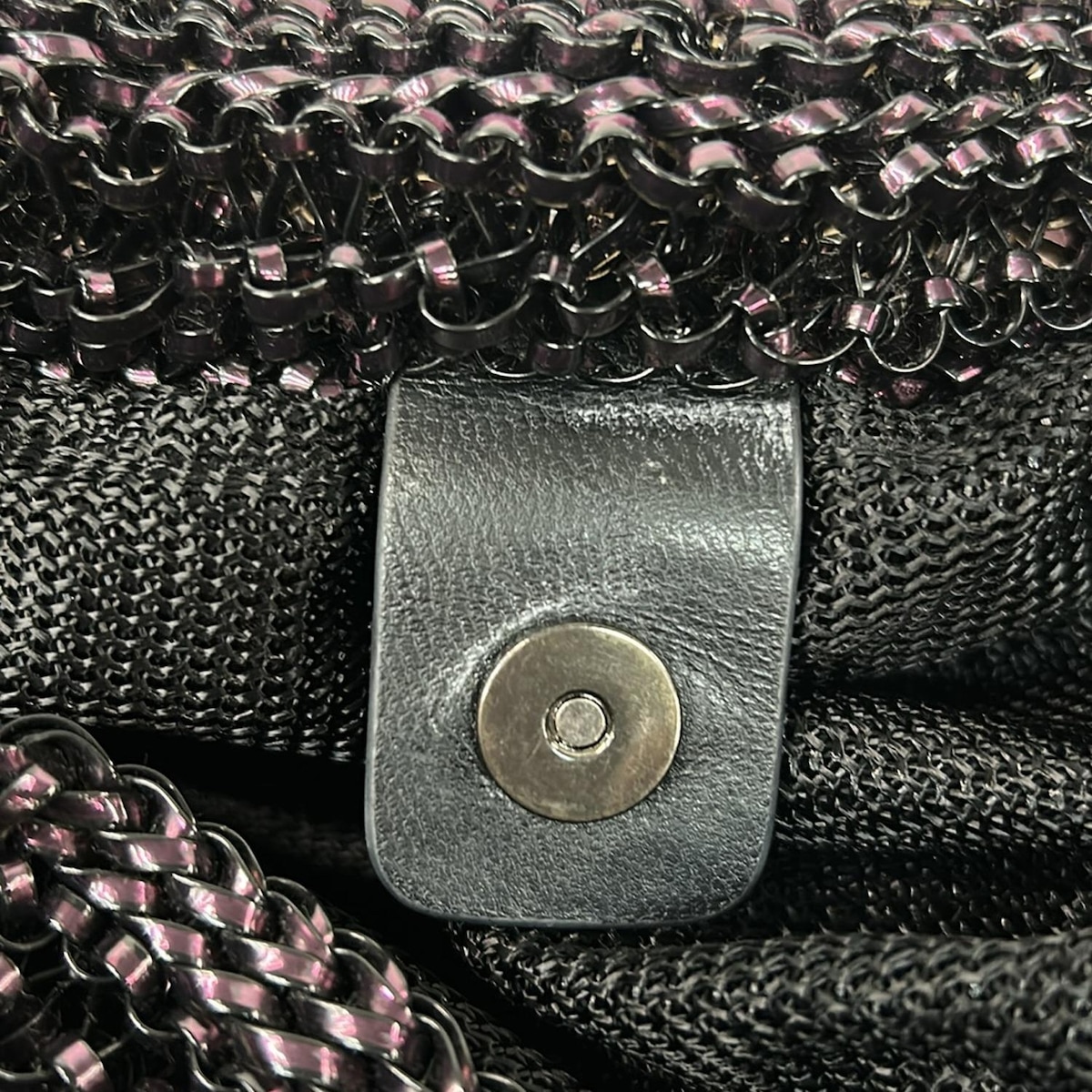 アンテプリマ ハンドバッグ美品 ワイヤーバッグ パープル×黒（19311404