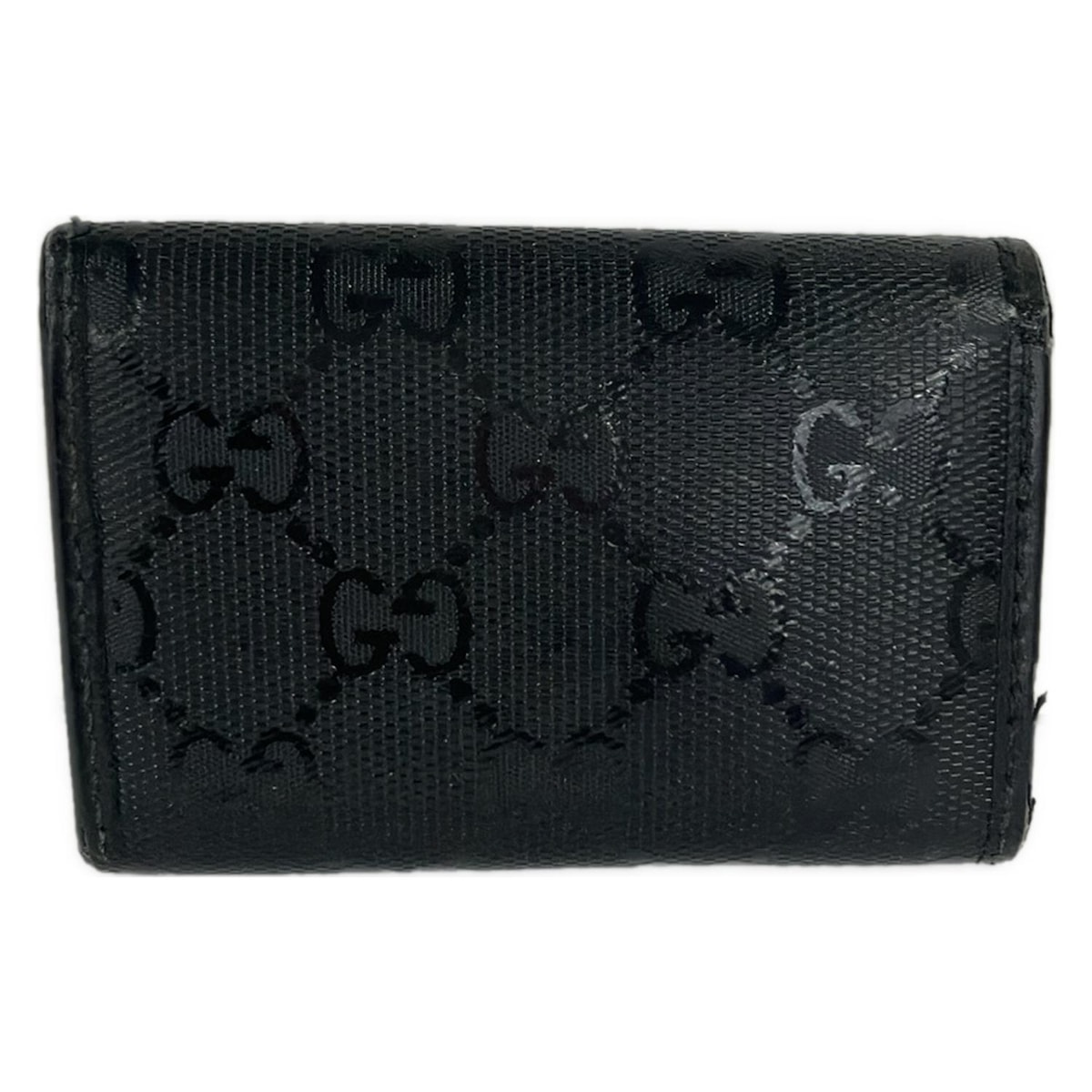 GUCCI(グッチ) キーケース GG柄 212111 黒 6連フック（19311292）中古