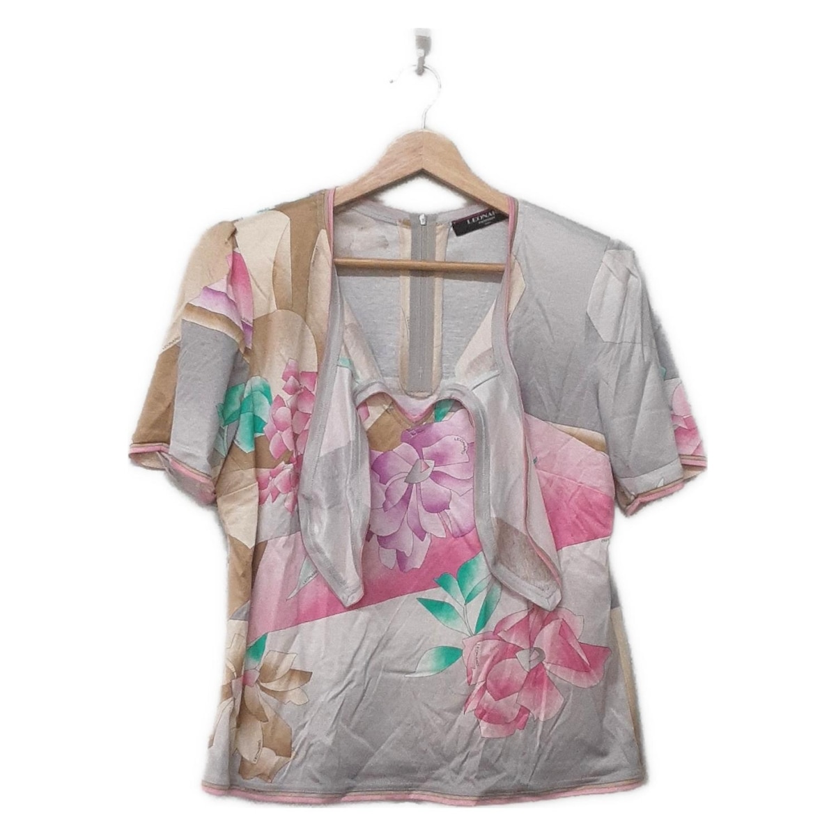 LEONARD(レオナール) 半袖カットソー サイズLL レディース美品