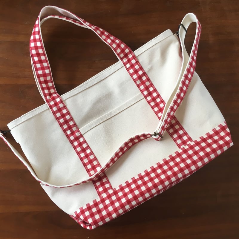 ギンガムチェックトートバッグ Msize | haru_since2012