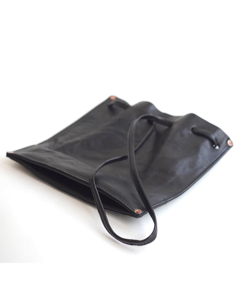 tochca レザー巾着袋 ダークブラウン