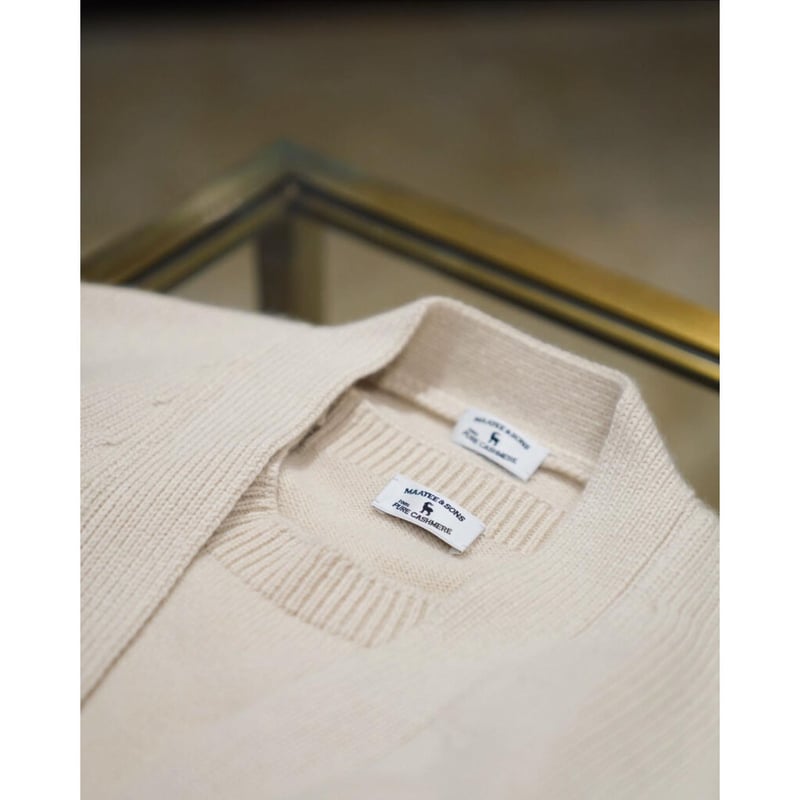 MAATEE&SONS BABY CASHMERE N/B CARDIGAN | Muste