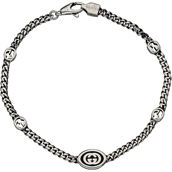 Amazon | グッチ インターロッキングG チェーン シルバー ブレスレット