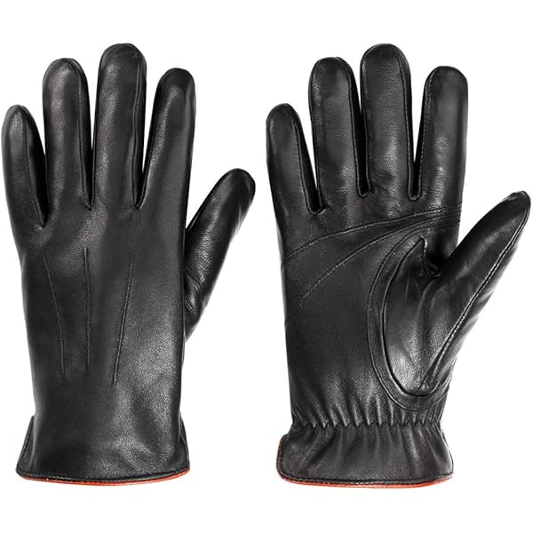 UGG Men's 3 Point Genuine Leather Gloves with Microfur Lining and