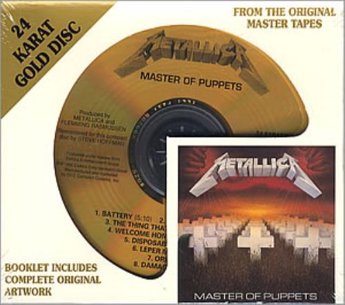 Metallica Master Of Puppets - Sealed USA Cd Album GZS-1133 Master