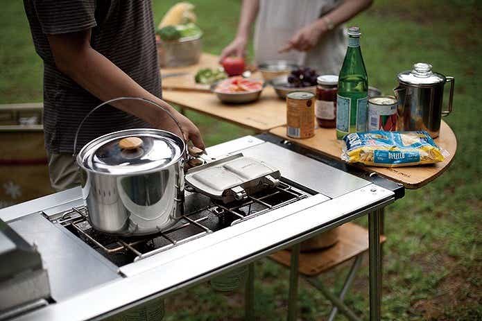 スノーピーク IGT アイアングリルテーブル2ユニット& 400脚4本セット