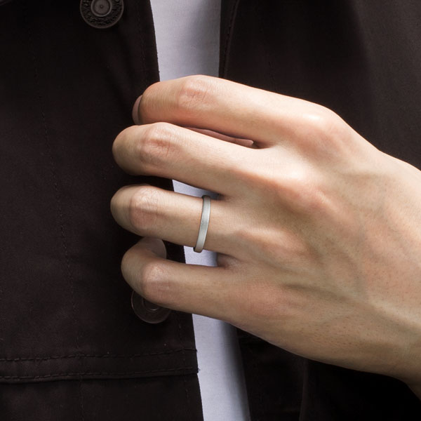 PT950 ノア リング シルキー 3.0mm 20.5-24｜結婚指輪（マリッジリング