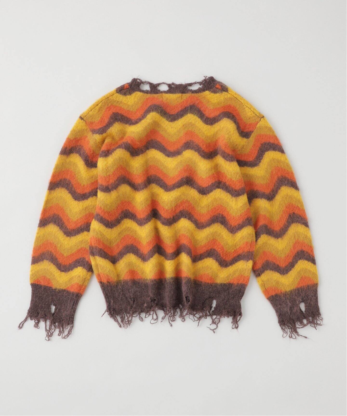 LAMROF / ラムロフ】ウェーブ モヘヤ ブレンド ニット（ニット