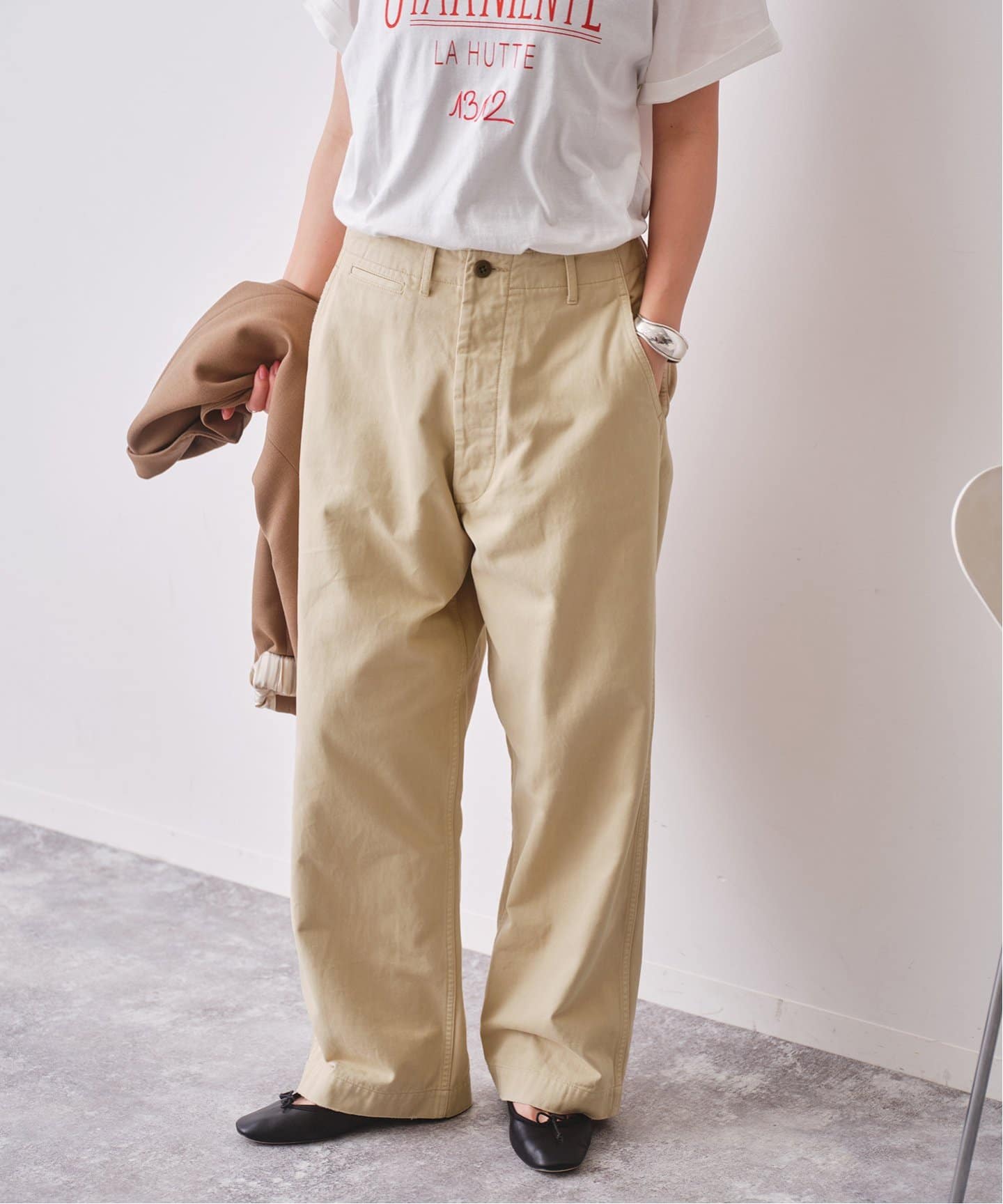 Higuchi×S チノワイドパンツ（チノパンツ）｜Spick and Span（スピック