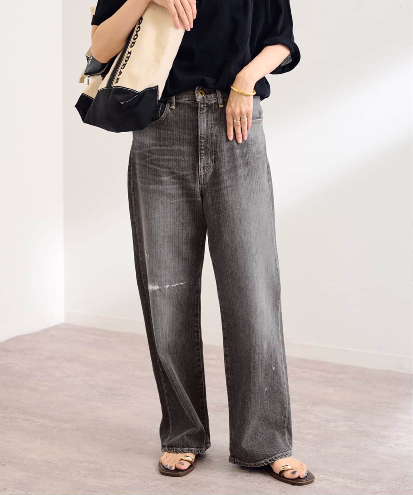 ≪追加・ベストセラー≫デニムストレートパンツ（デニムパンツ