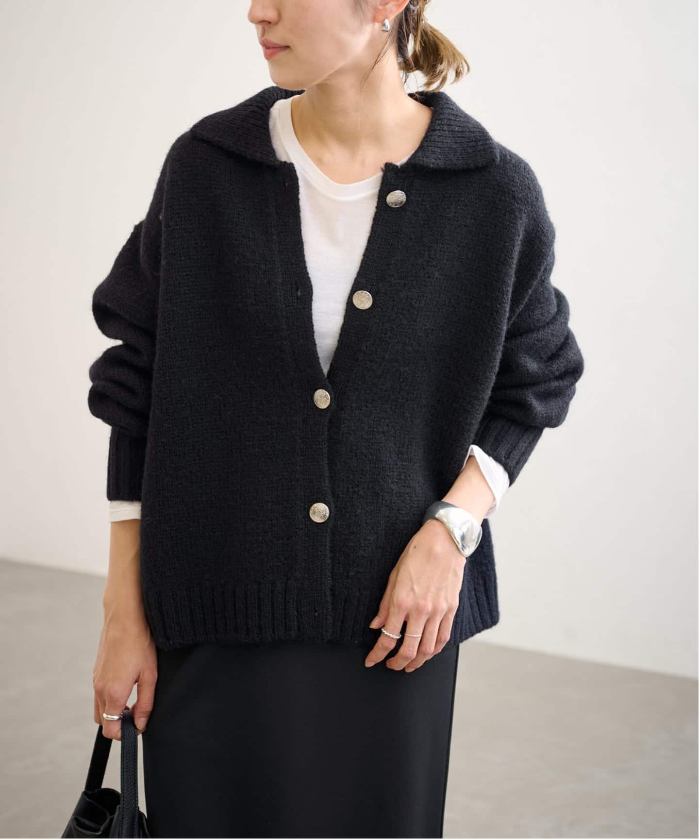 ≪追加≫メタルボタン衿付きカーディガン（カーディガン）｜FRAMeWORK