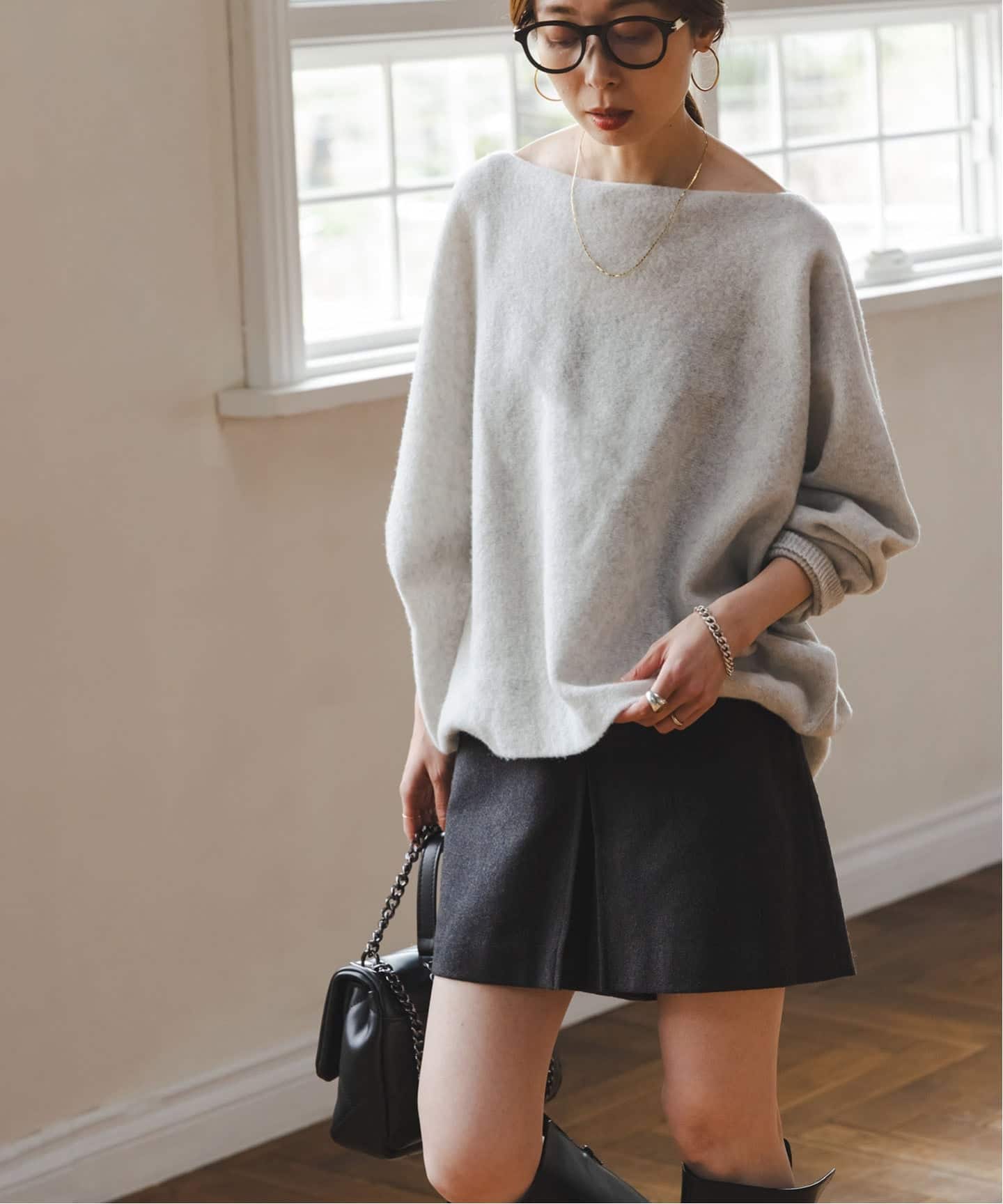 追加3》ファインウールドルマンプルオーバー（ニット／セーター