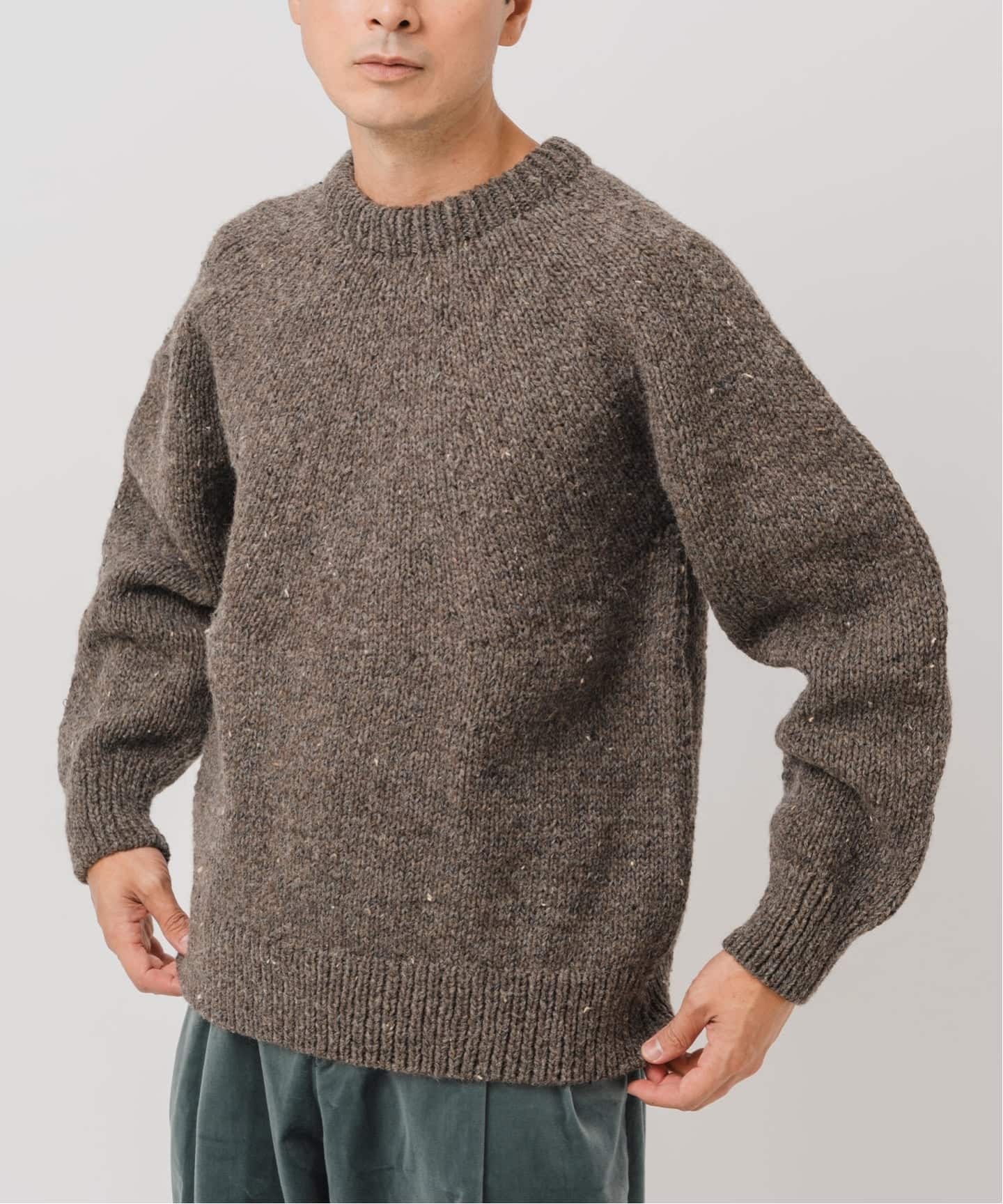 E. アルパカ ネップ ハンドニット（ニット／セーター）｜EDIFICE