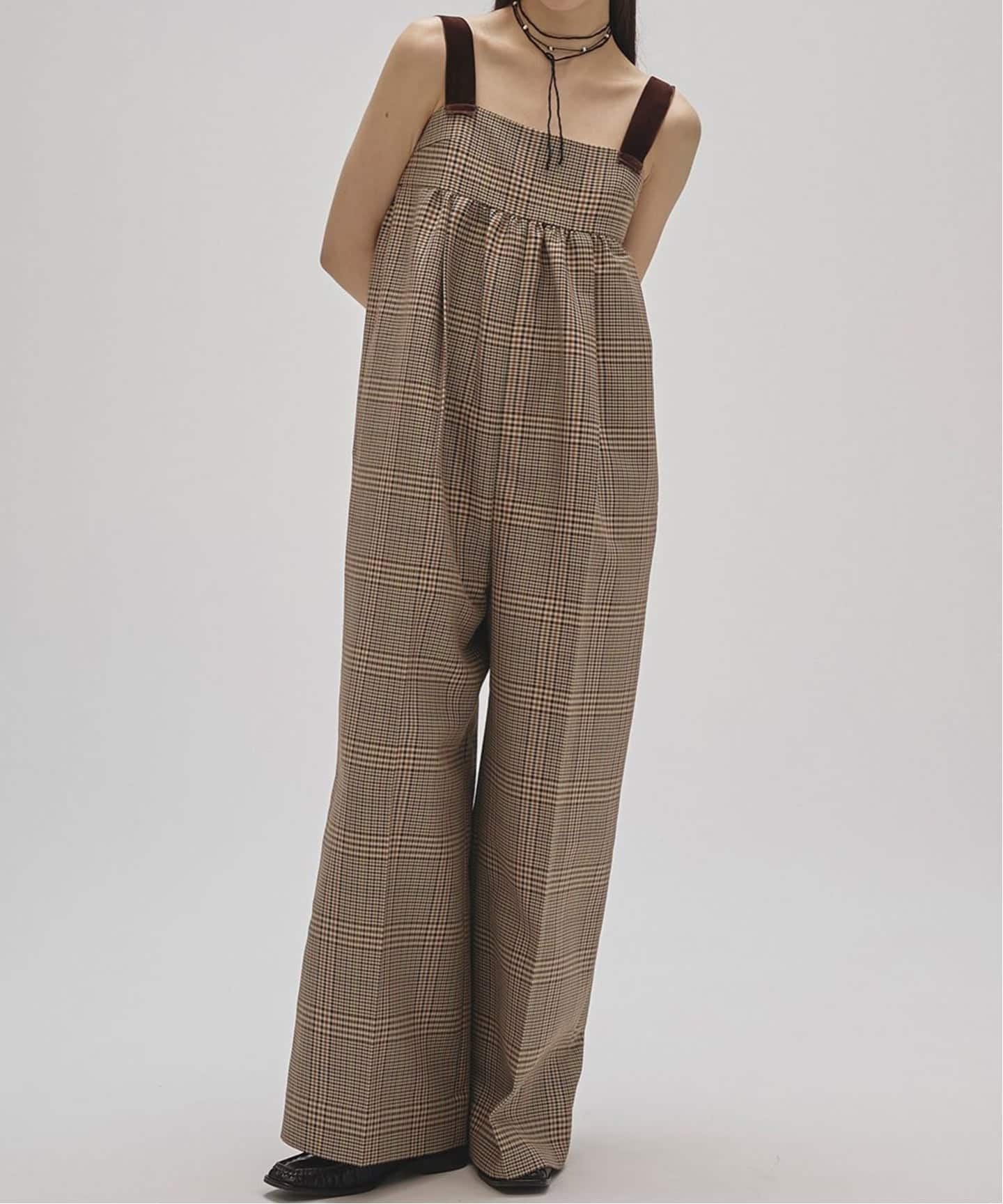 TODAYFUL Check Wide Combinaison（サロペット／オーバーオール