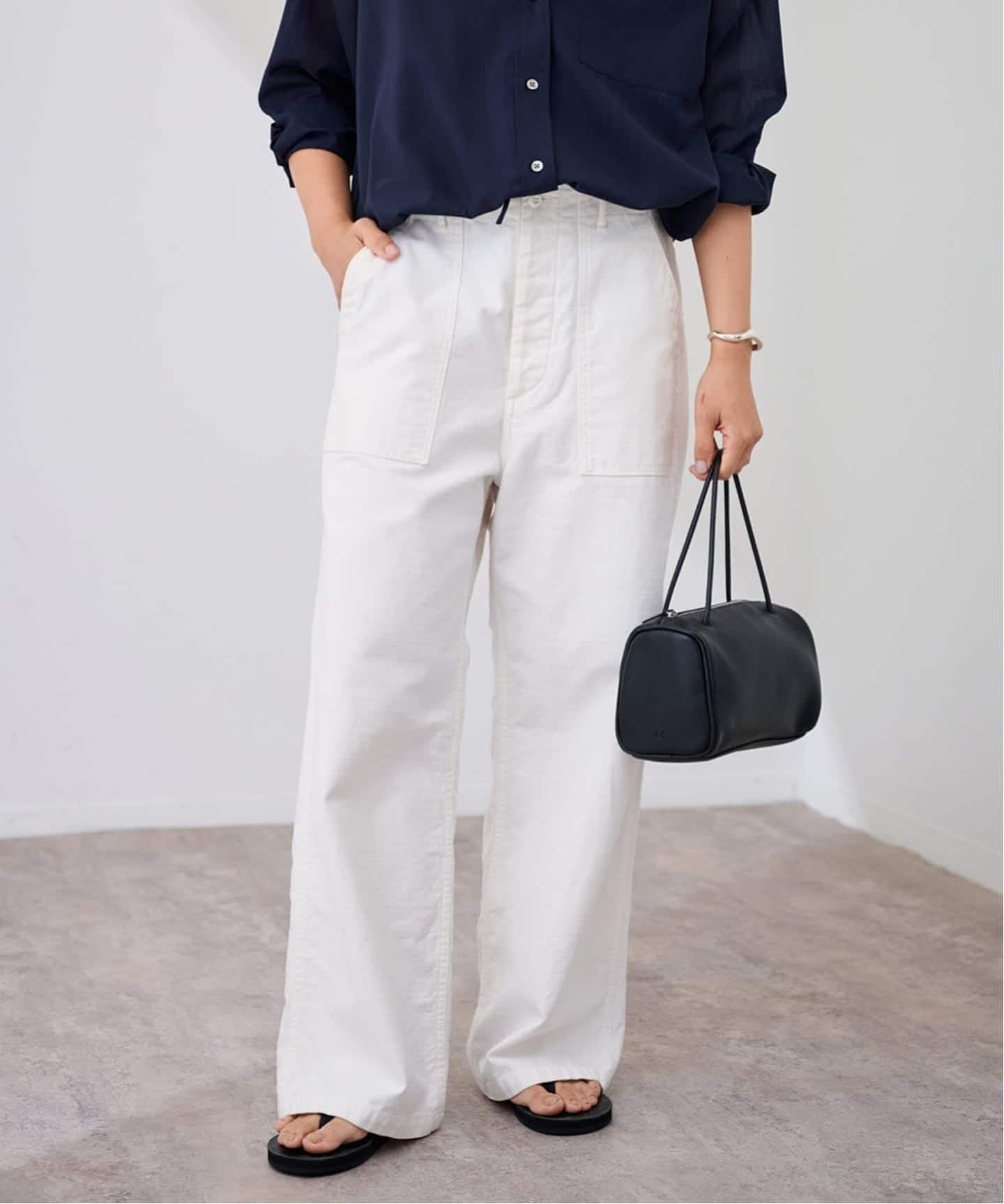 ≪追加≫ミリタリースラブバックサテンベイカーパンツ 4（カーゴパンツ