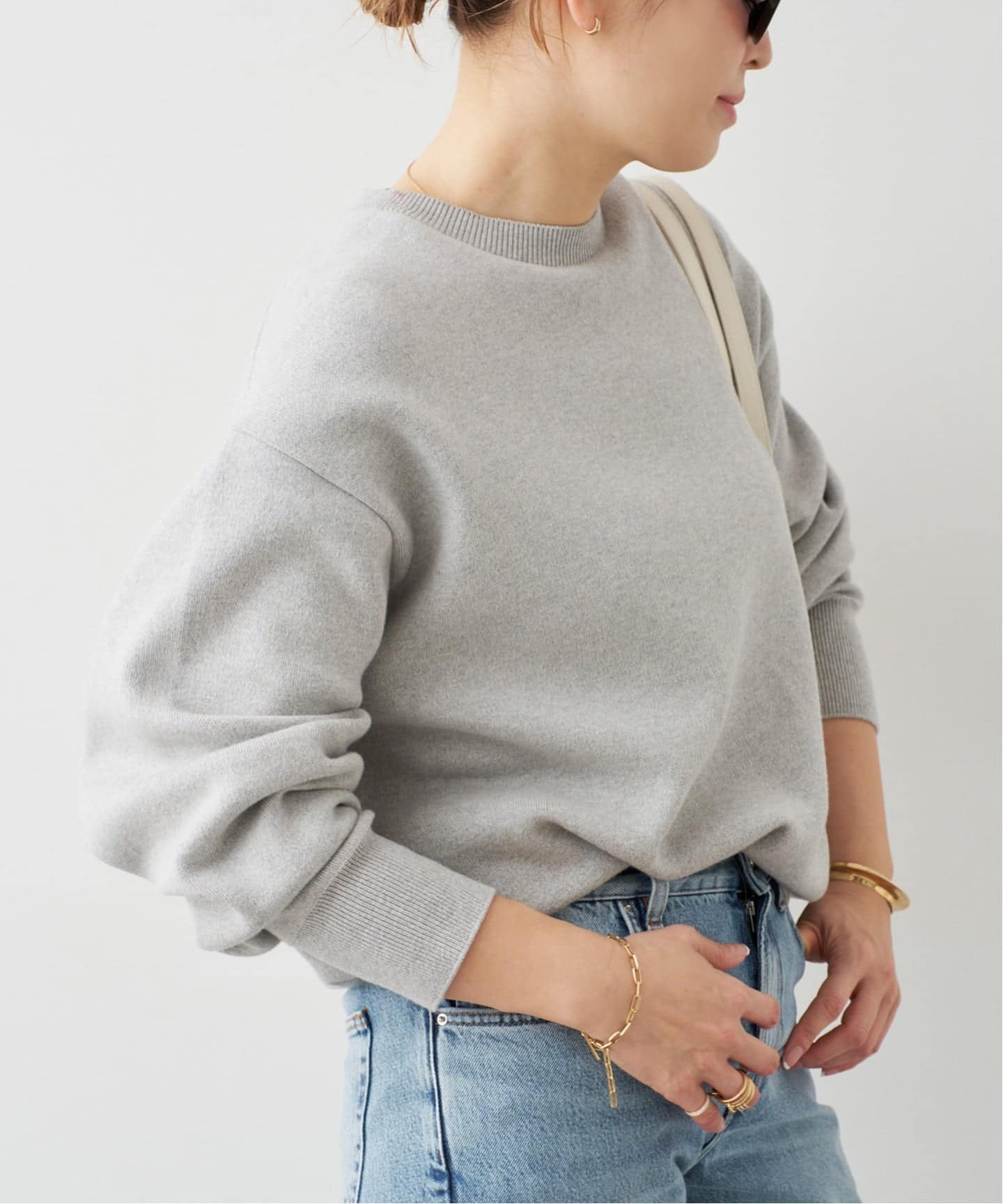 SMOOTH TOP クルーネック プルオーバー（ニット／セーター）｜Deuxieme