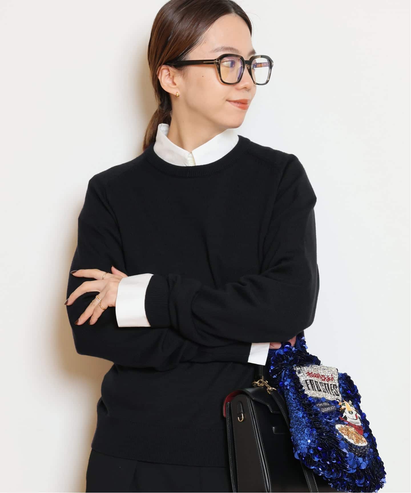 WISH クルーネックプルオーバー（ニット／セーター）｜MUSE de