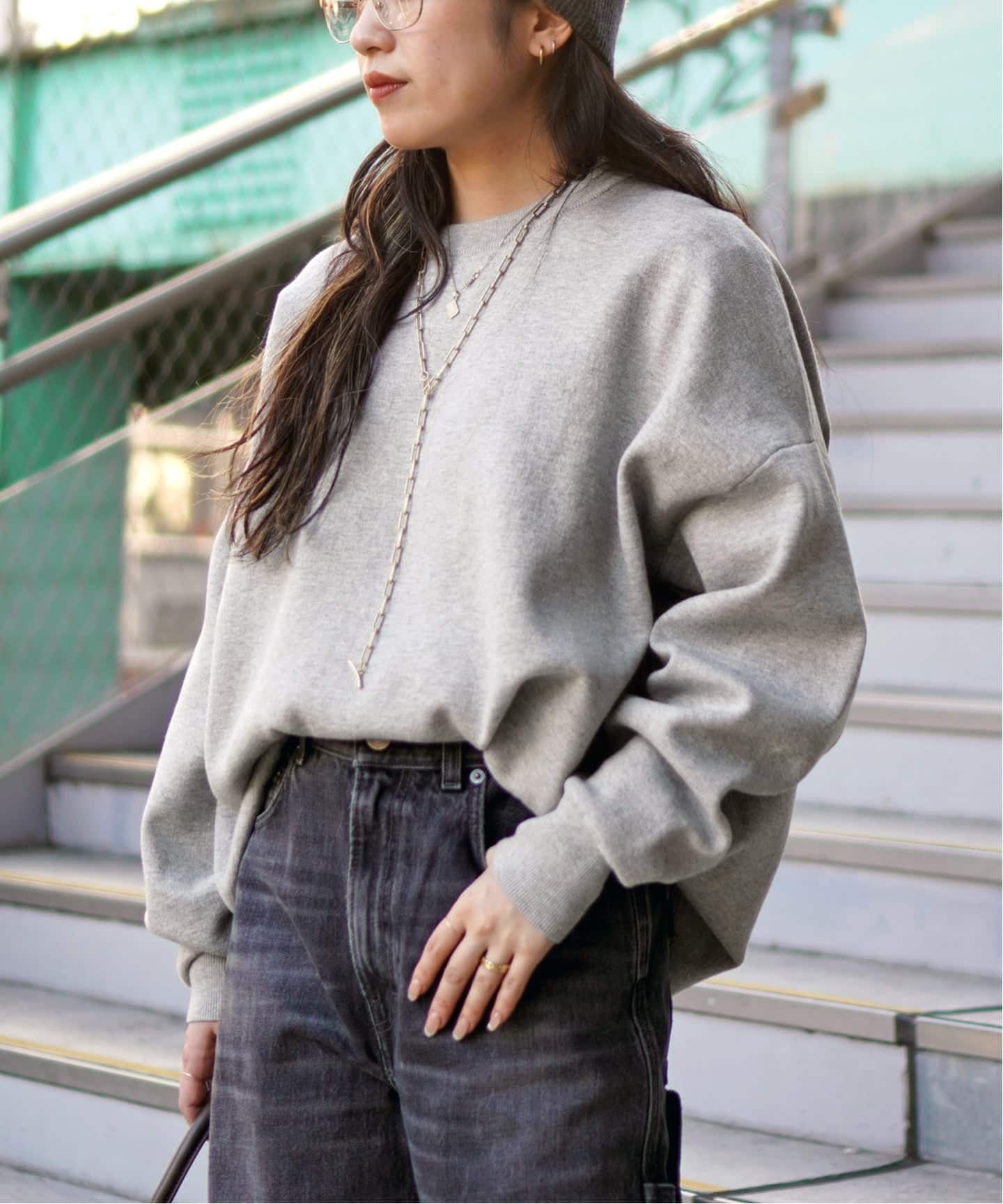 コットンカシミヤリラックスプルオーバー（ニット／セーター）｜AP