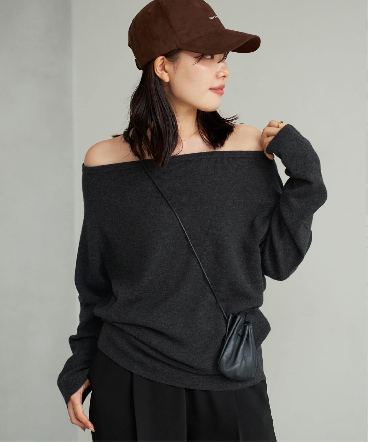 追加》Off shoulder slit ニット 3（ニット／セーター）｜Plage