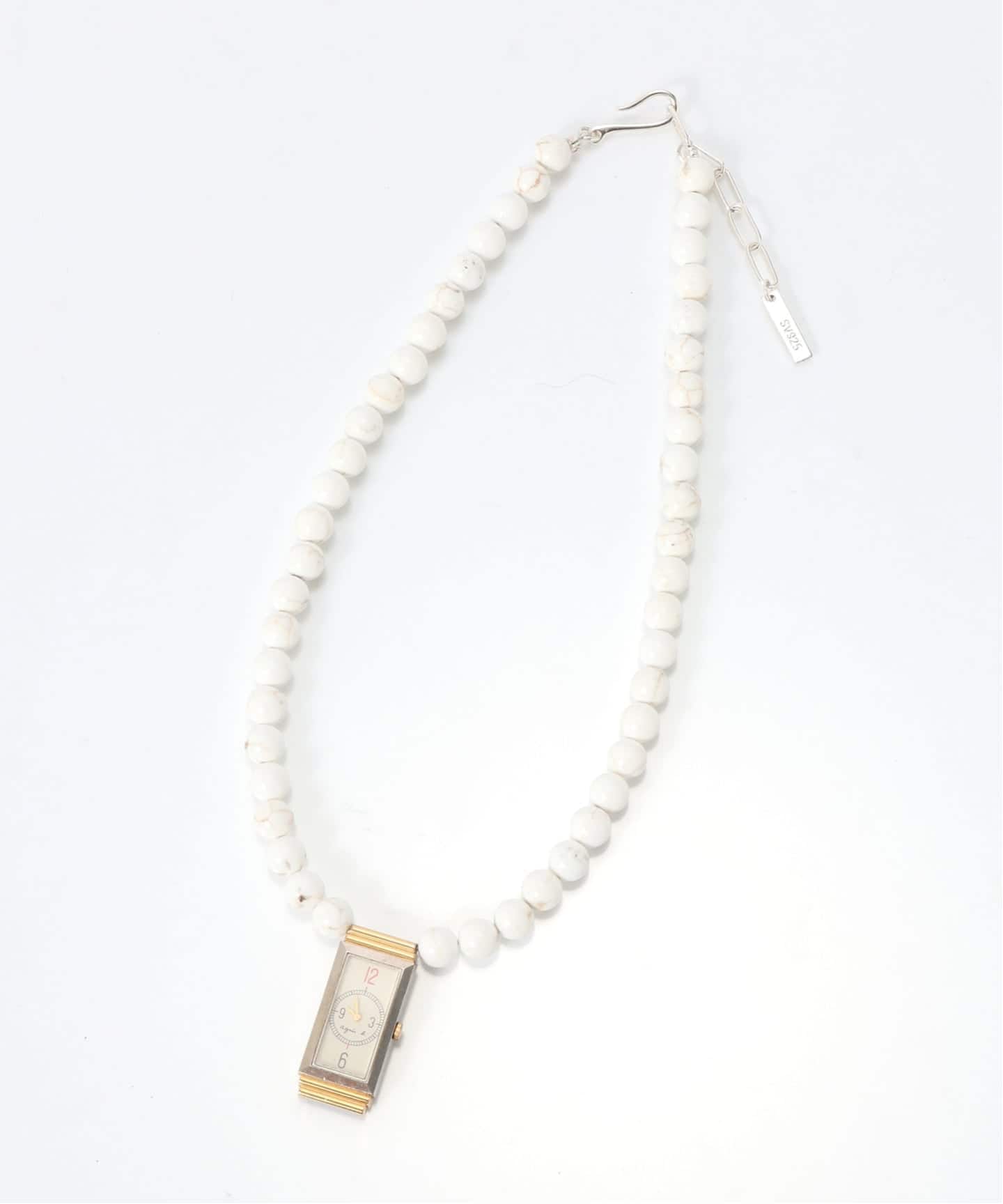 HIDAKA / ヒダカ ORBIT WATCH NECKLACE MAGNESITE（ネックレス