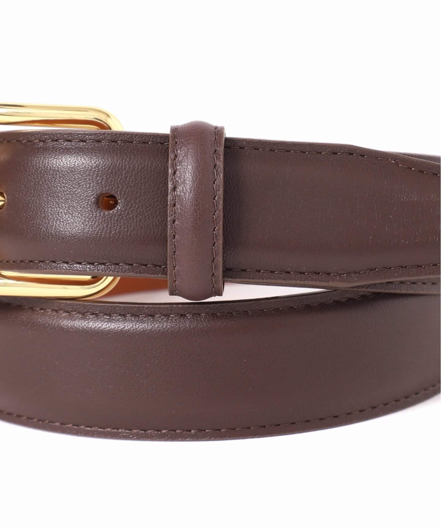 追加7》【MAISON BOINET】30 mm belt in nappa leather lined cru