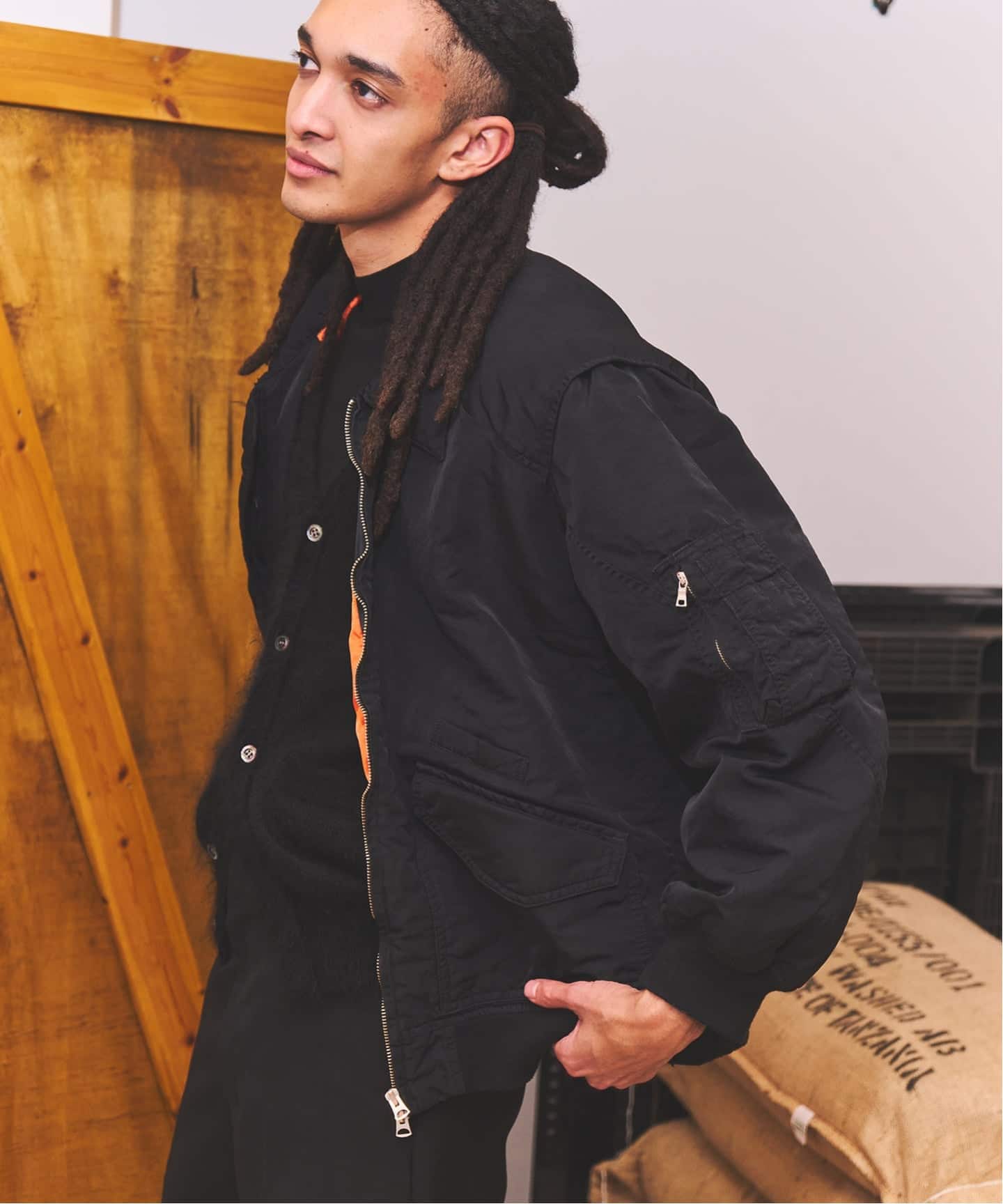 ANCELLM × WISM 別注 FADED BOMBER JACKET EX（その他ブルゾン