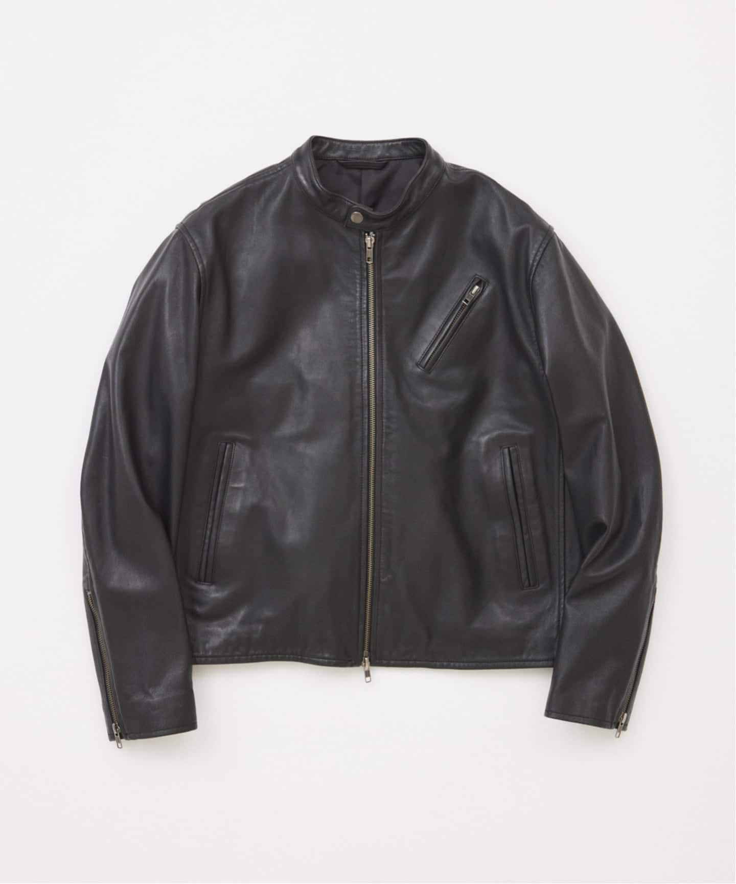 ウォッシュ シープ レザー シングル ライダース（レザージャケット