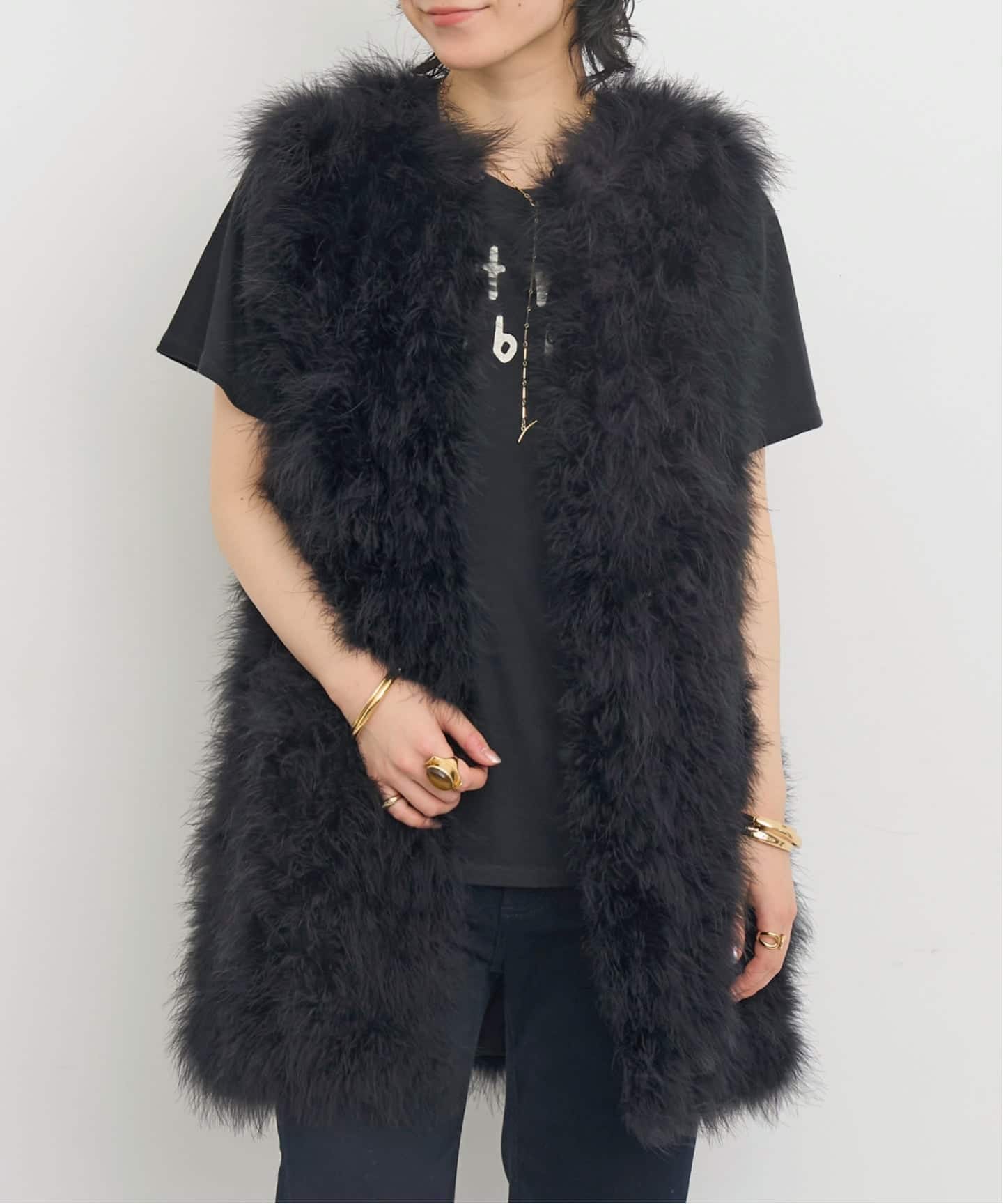 YVES SALOMON/イヴ サロモン】 FUR GILET（ジレ）｜L'Appartement