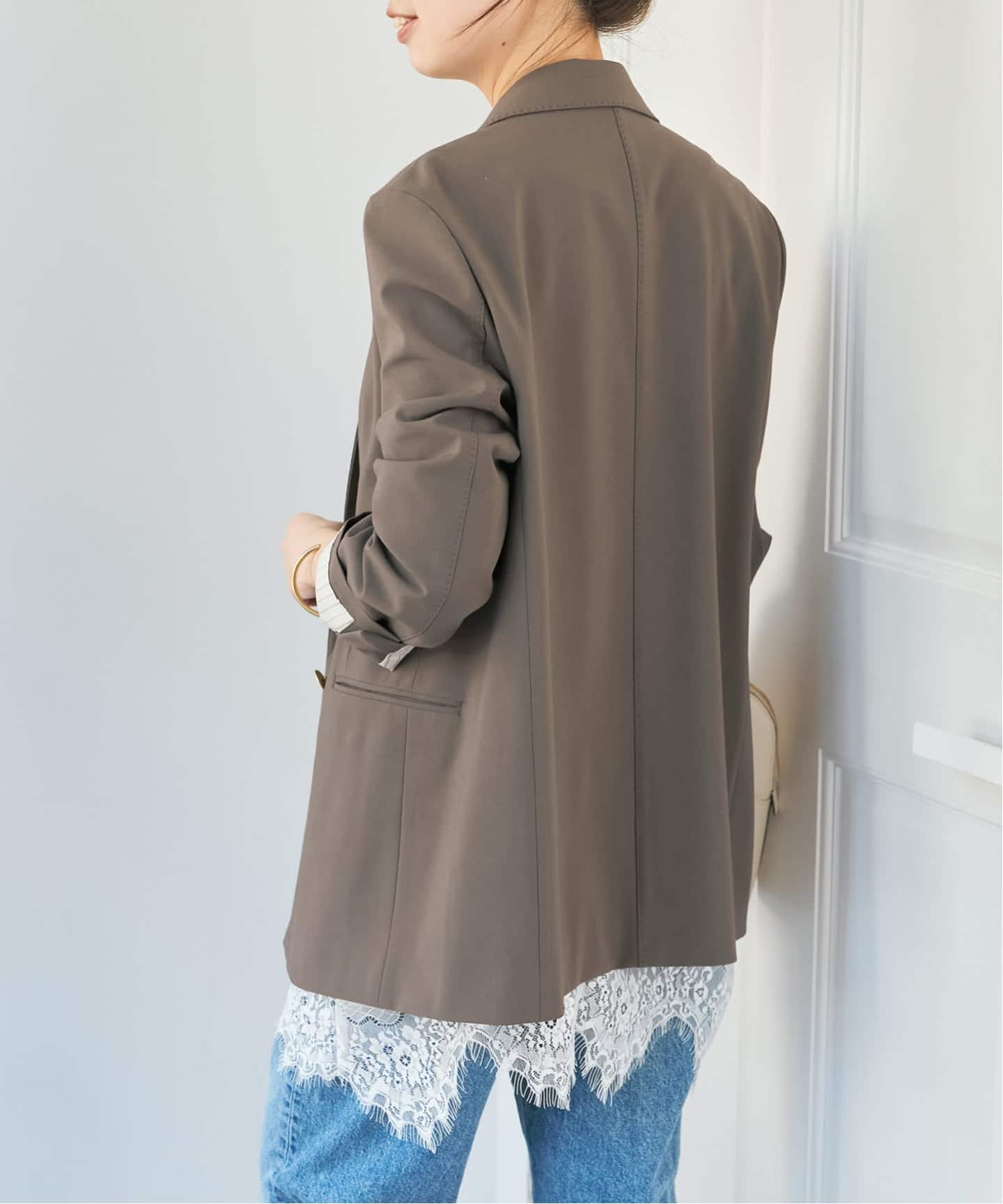 新色有り / 追加》プレーンウィーブダブルブレストジャケット