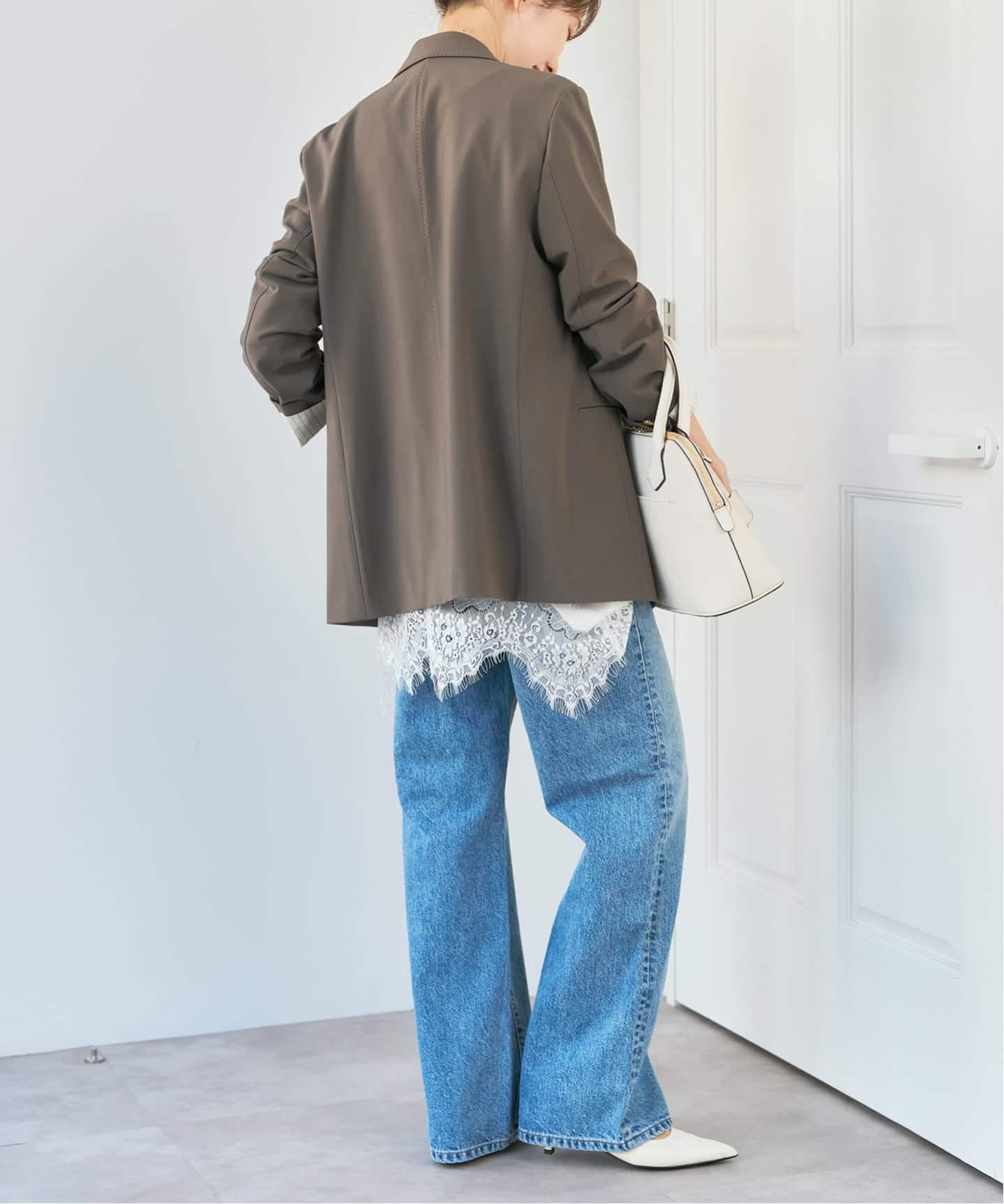 新色有り / 追加》プレーンウィーブダブルブレストジャケット