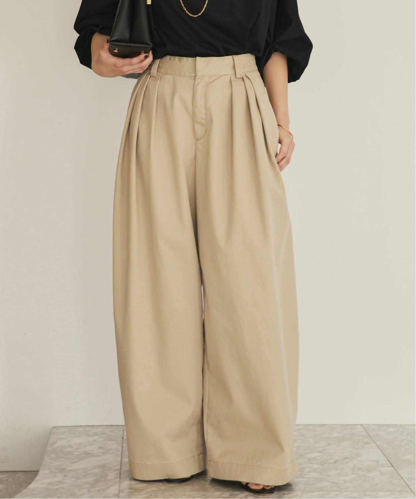 追加予約》R'IAM Super wide CHINO パンツ 2（チノパンツ）｜Plage