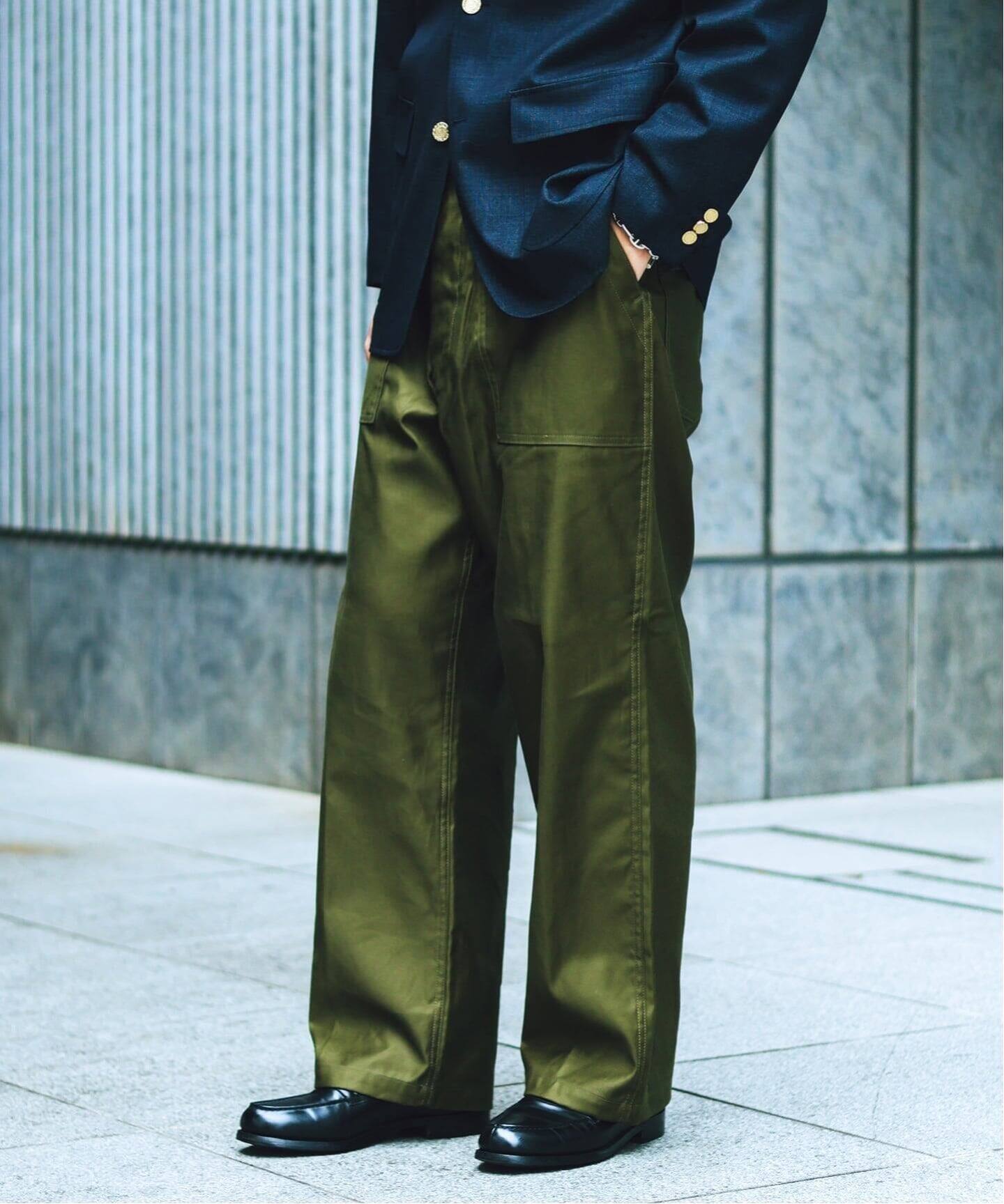 CIOTA for EDIFICE 別注 スビンコットン モールスキン ベイカーパンツ