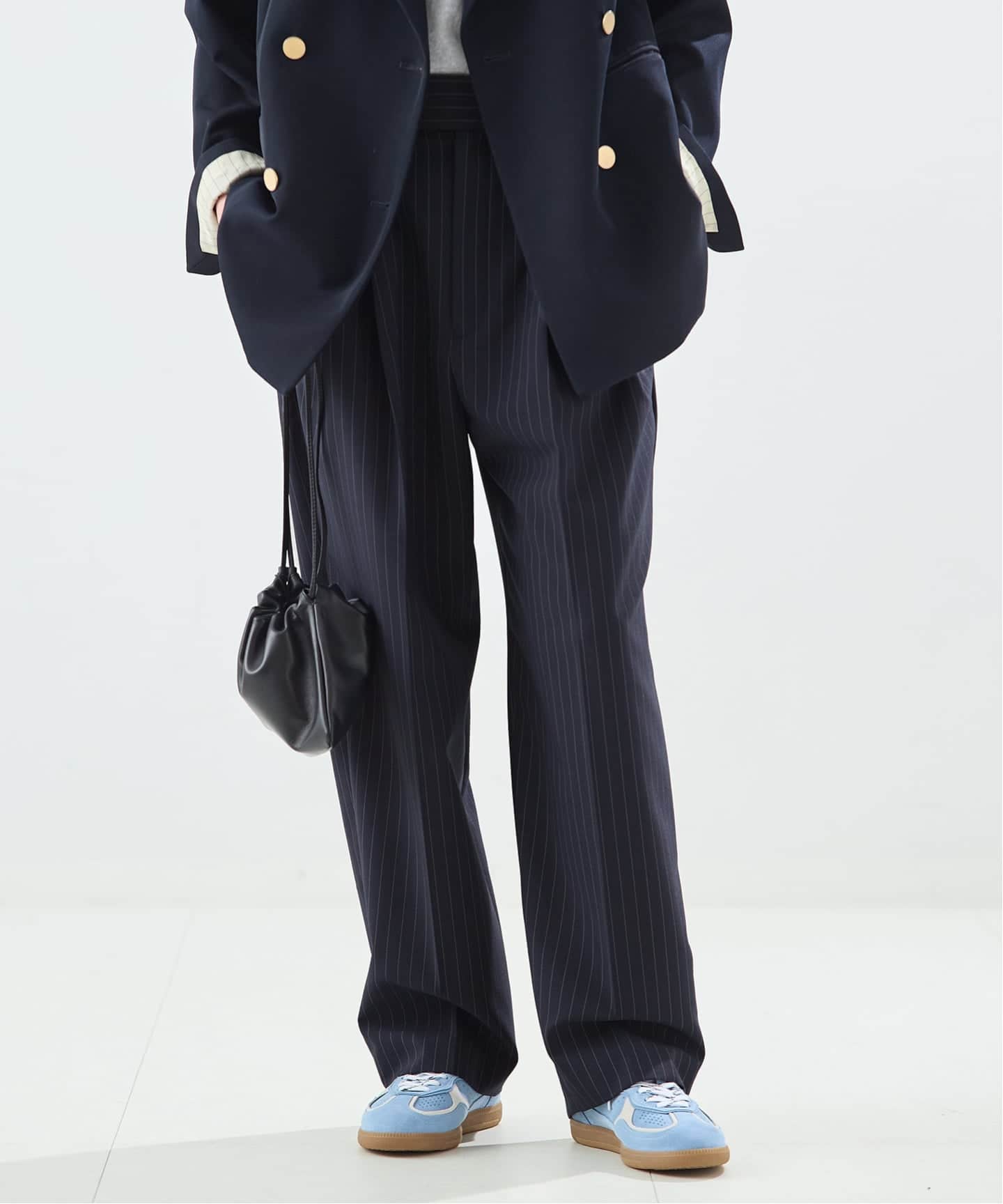 予約》無地/ストライプテーパードパンツ（スラックス）｜JOURNAL