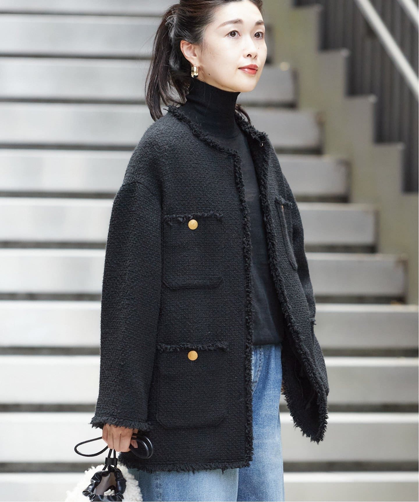 いよいよ新色も発売開始！L'ESSAGEの名品GIOLICAツイードジャケット