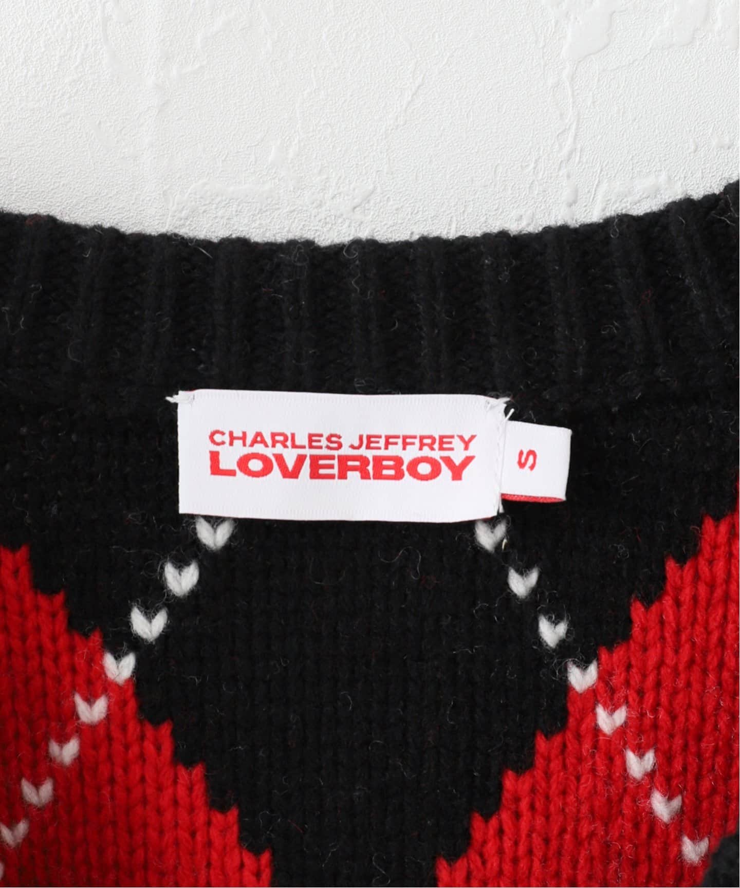 CHARLES JEFFREY LOVERBOY】 Knitted GUDDLE ARGYLE CARDI