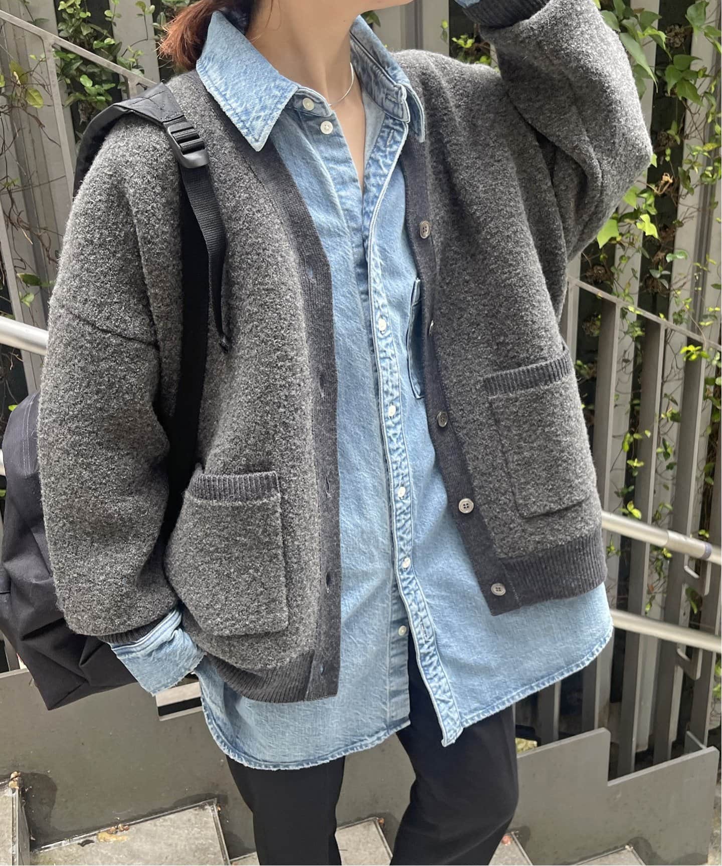 ブークレダブルフェイス カーディガン（カーディガン）｜Spick and