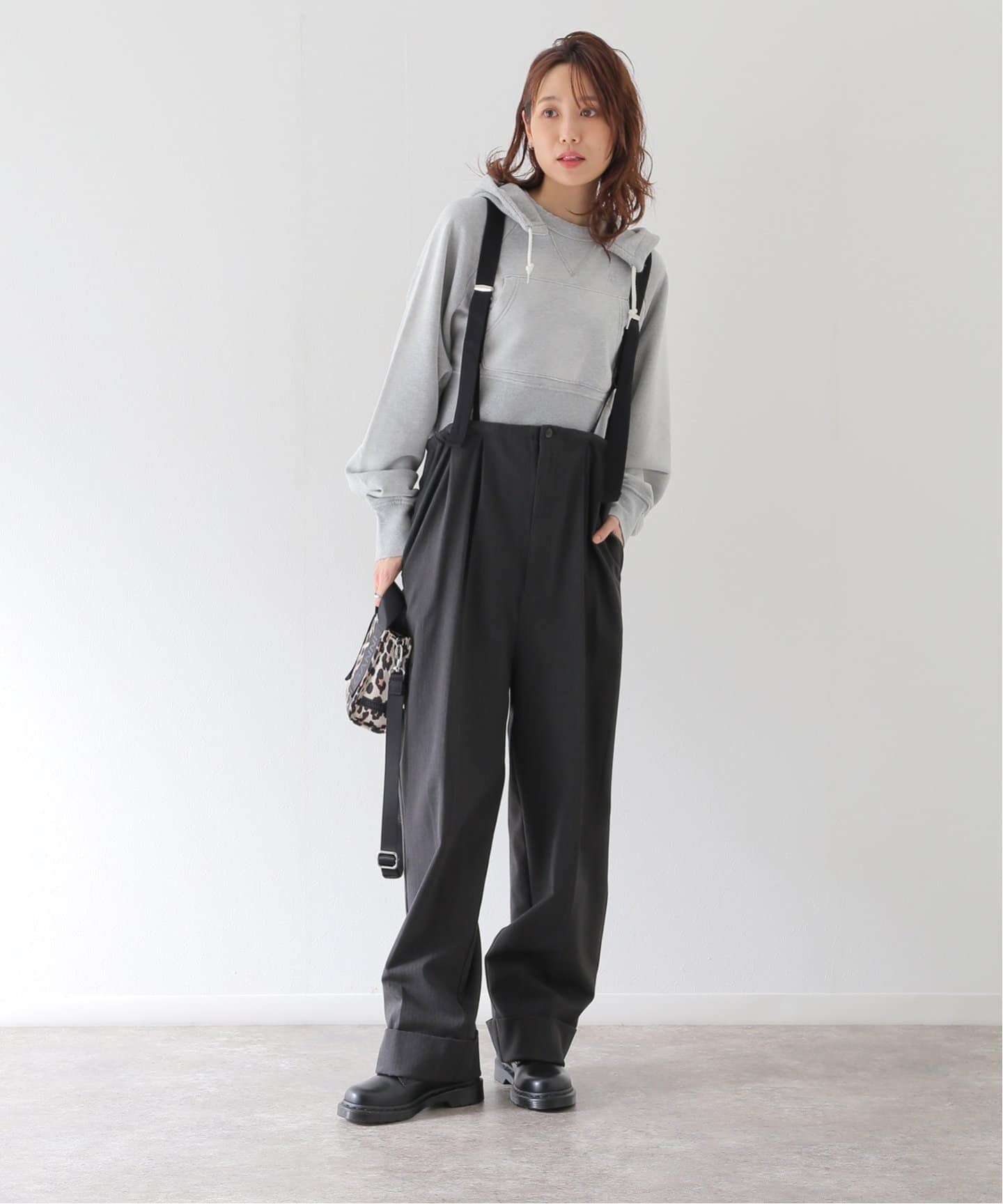 トゥデイフル Suspenders Highwaist Pants 新品