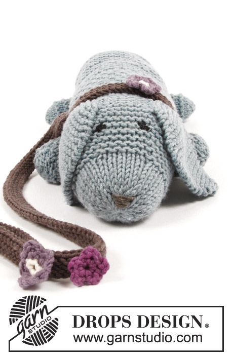 Allie Woof the Dog / DROPS Children 30-24 - Free knitting patterns