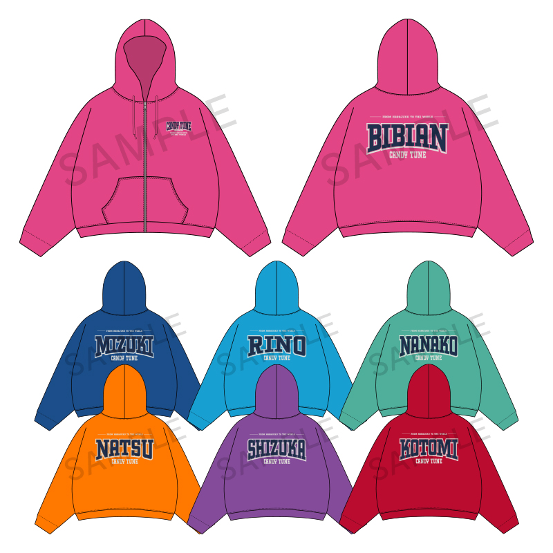 CANDY TUNE OSHI API Zip-up hoodie【ASOBIMALL(アソビモール)】