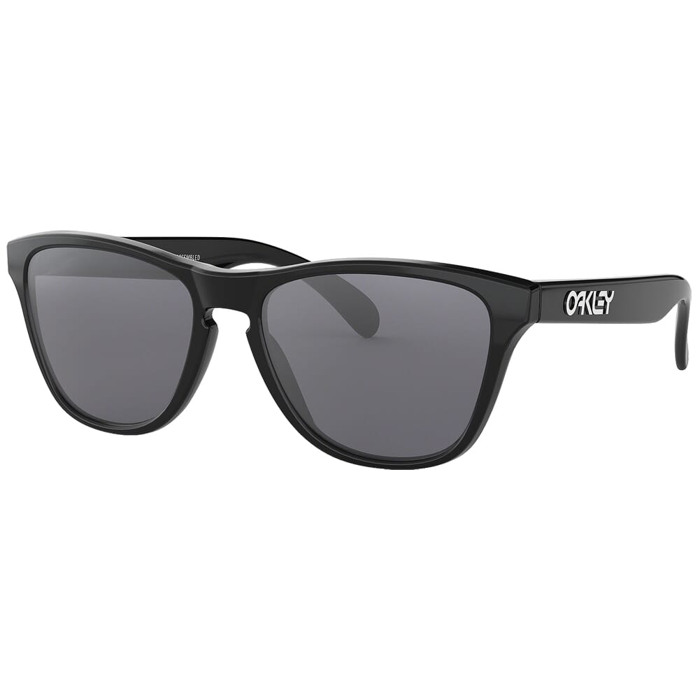 Oakley Frogskins XS Polished Black w/Grey Lenses OJ9006-0153 For