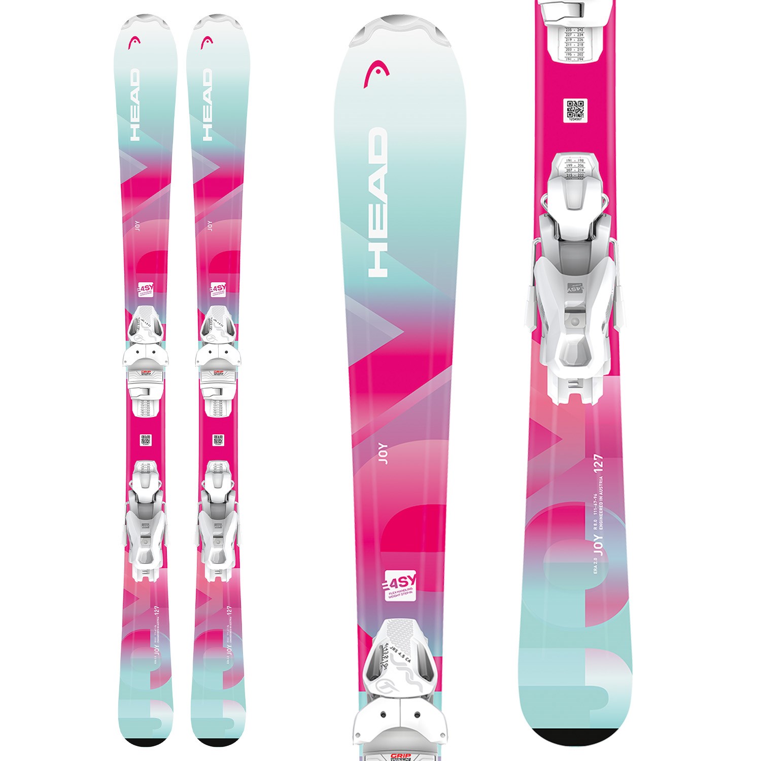 Head Joy Easy Skis + JRS 4.5 GW Bindings - Kids' 2026 | evo